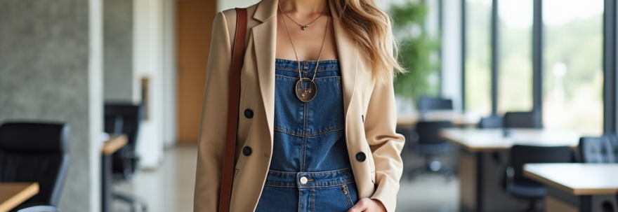 effective-ads.ro | Salopetă din denim și stilul chic: Găsește inspirația pentru un look elegant