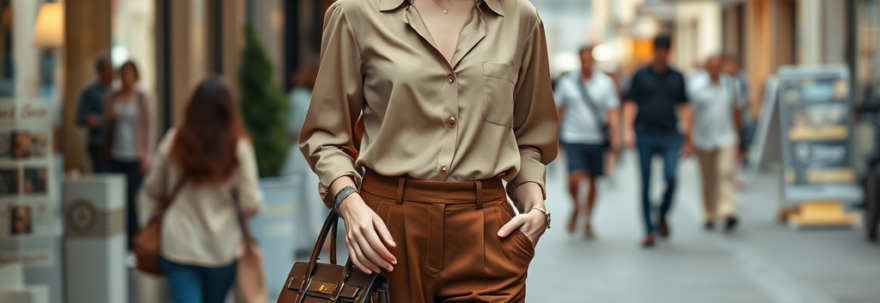 effective-ads.ro | Pantaloni maro în garderoba de zi cu zi: idei versatile